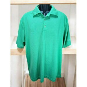 Nike Golf Mens Green Golf Polo Shirt Medium